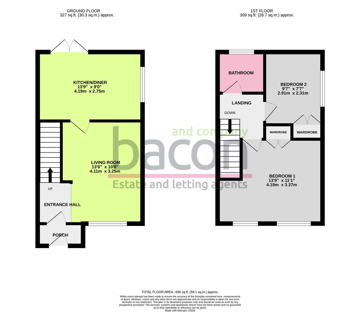 Floor Plan | House - End Terrace | The Martlets, Sompting, Lancing, West Sussex, BN15 9SS | Sold - Subject to Contract